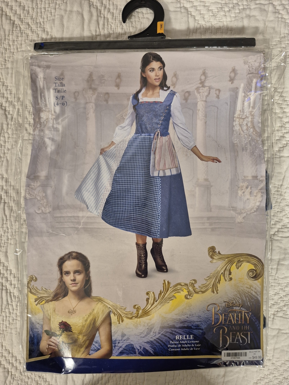 Disney Beauty and the Beast Belle Village Dress Costume S 4-6